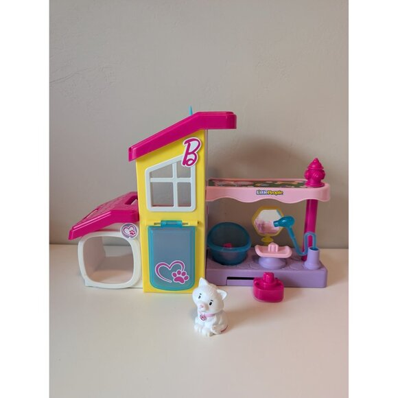 Barbie Little People Pet Care Playset With Accessories & Kitty Figure - Picture 1 of 5